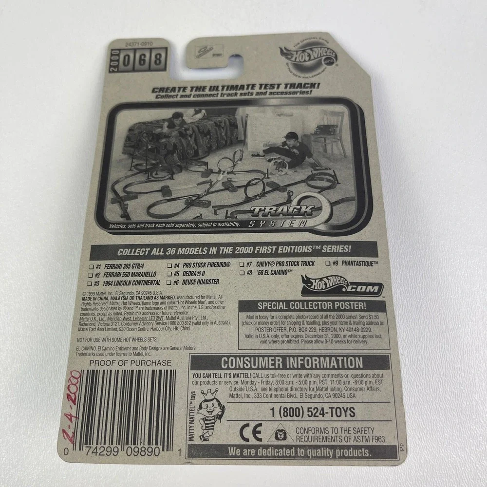 Hot Wheels 2000 First Editions‎ 8 Of 36 White 68 El Camino
